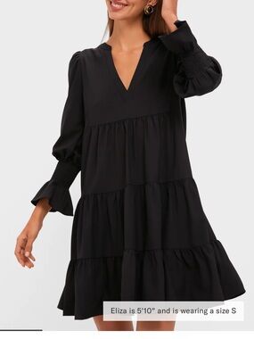 Pomander Place Black crepe Kenzo dress